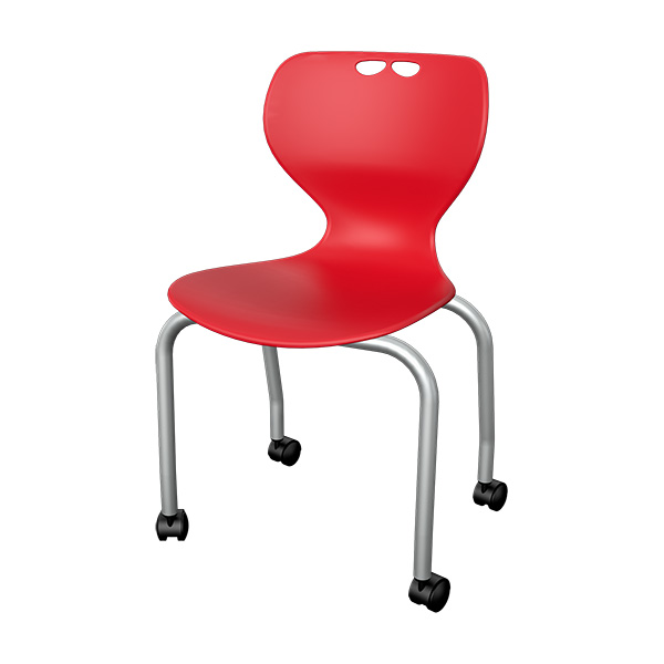 FFL 4-Leg Chair Red