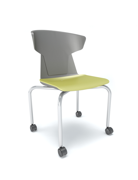 RT Mobile Wing-Back Chair with Caster Wheels