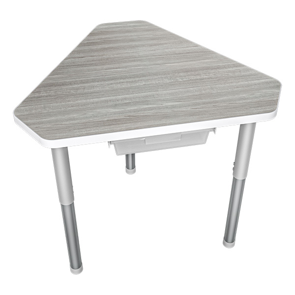 PAL Straight-Leg Student Table with Laminated Finish and Storage Box
