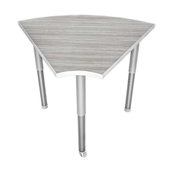 PAL Straight Leg Student Table with Laminated Finish and Caster Wheels