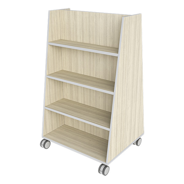 KIO Tapered Bookcase with Caster Wheels