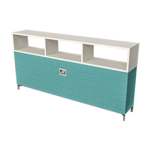Chameleon Lounge™ Power Walls with Laminated Finish Storage Toppers