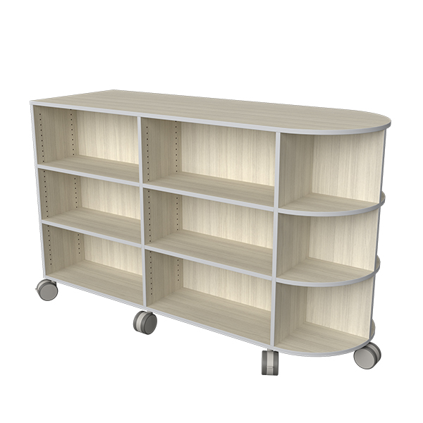 KIO Rounded End Mobile Bookcase