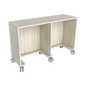 KIO Straight Mobile Table 36H Casters