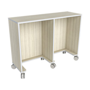 KIO Straight Mobile Table 42H Casters