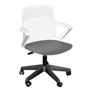 A3+ Pneumatic Swivel Chair White Charcoal