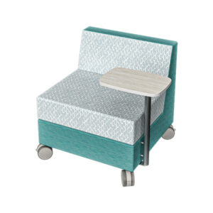 Chameleon Lounge™ Square Chair with Casters & Tablet