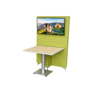 Chameleon Lounge™ Tables Media Wall with Rectangle Top