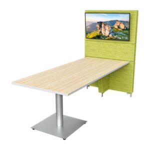 Chameleon Lounge™ Tables Media Wall with Rectangle Top