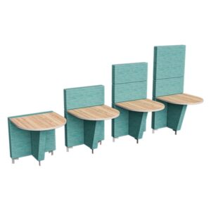 Chameleon Lounge™ Tables Together Table with Bullet Top Size Compare