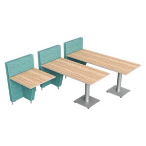 Chameleon Lounge™ Tables Together Table with Rectangle Top Size Compare
