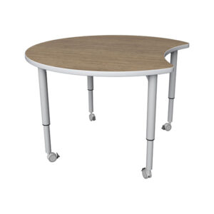 F2F Post-Leg Table Twist Adjustable Legs with Pacman Top and Casters