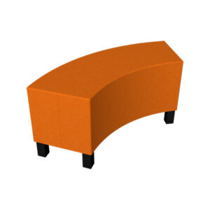 FLEX Lite Class Curved Bench 18H with Wooden Feet FLEX Lite Class Curved Bench 18H with Wooden Feet