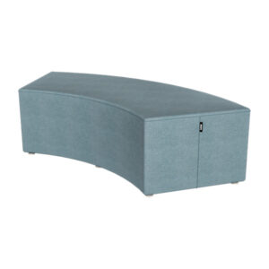 FLEX Soft Seating Flex Curved Bench 15H with Nylon Glides