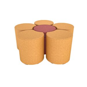 FLEX Soft Seating Petal Stool Flower Configuration