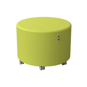 FLEX Soft Seating Round Stool 24 16H with Casters