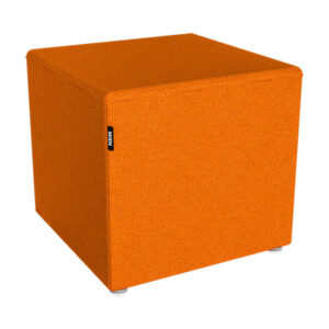 FLEX Soft Seating Square Stool 16H with Glides