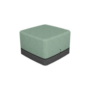 Gecko Green Soft Seating Square Ottoman