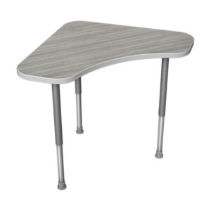 GEM Student Table Set Screw Adjustable Legs with Boomerang Top and Glides