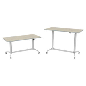 HMU Dual Column Adjustable Height Table Leg Height Compare