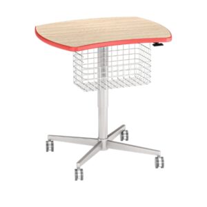 HMU Quad Base Side Table with Wire Basket