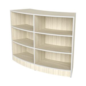 KIO 45° Stationary Curved Bookcase 42H