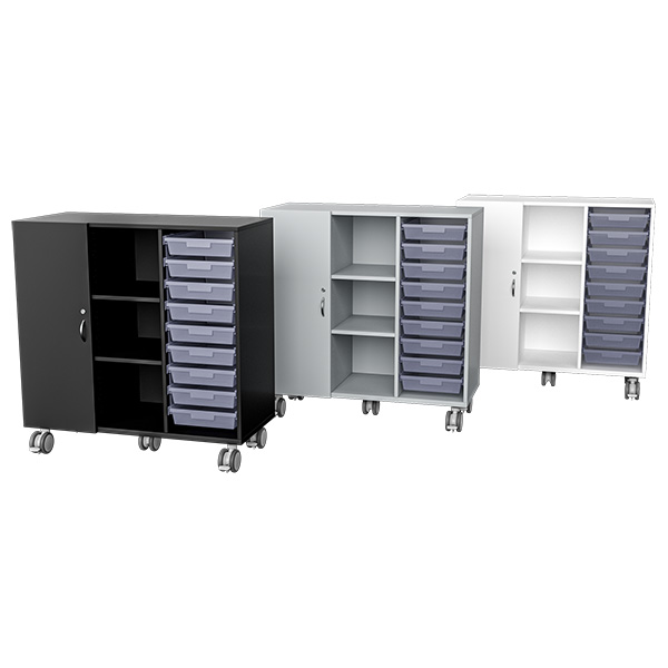 KIO Class Mobile Storage Cabinet Assortment
