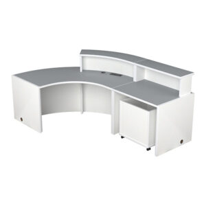 KIO Greet Circulation Desk Half Curved Configuration