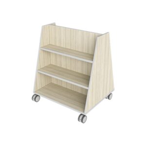 KIO Tapered Bookcase 42H Mobile with Casters