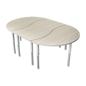 PAL Sit-2-Stand Student Tables Whale Top with Straight Leg