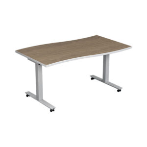Pilot Pneumatic Table 60x36 Flat End Wave Top with Casters Pilot Pneumatic Table 60x36 Flat End Wave Top with Casters