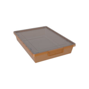 Plastic Storage Bin Translucent Orange