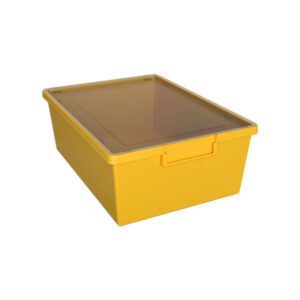 Plastic Storage Bin Translucent Yellow