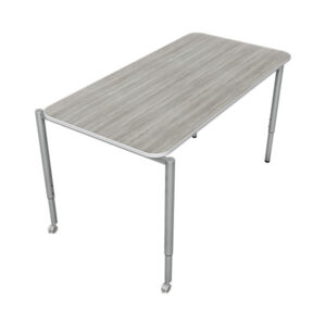 SST Stacking Table Round Corner Top 54x27 with Adjustable Legs