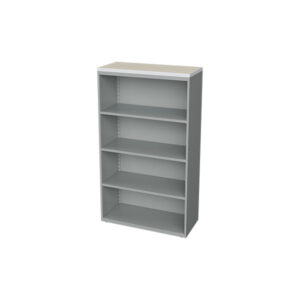 Steel Bookcase 4H HPL Laminate Top
