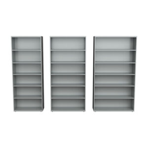 Steel Bookcase 6H Width Comparison