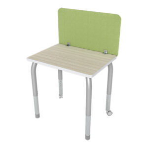 Tackable Privacy Panel on Desk Tackable Privacy Panel on Desk