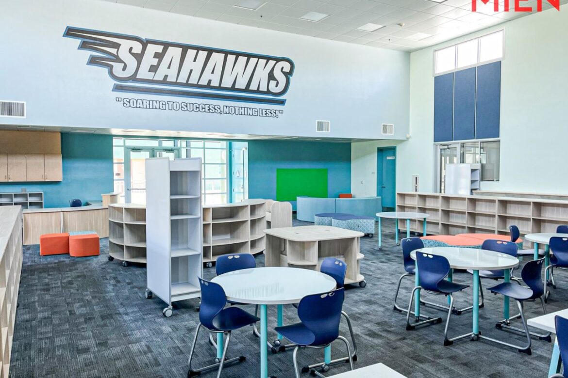 Megan Cope Elementary’s Media Center Gets a Modern Facelift