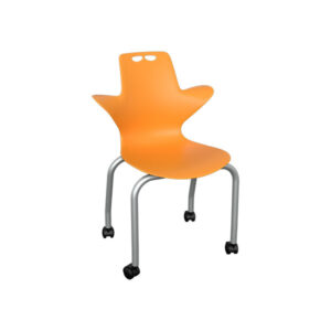 Tauri 4-leg Chair Mango with Casters