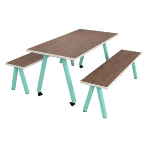 ACE Multi-Purpose Table Complete Configuration with two 18H x 14D x 60W with glides and one 29H x 30D x 60W with casters