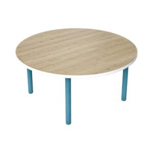 Dial Post Leg Table 22H Legs with Round Top and Glides