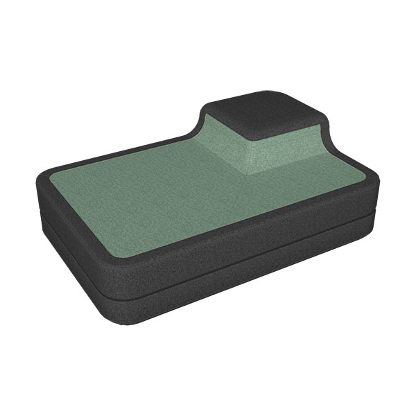 Gecko Green Steps Green Rectangle Shape Right