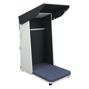 Sabal Reading Tree - Twilight PET, Arauco Chantilly Flax, Side Panels, Casters