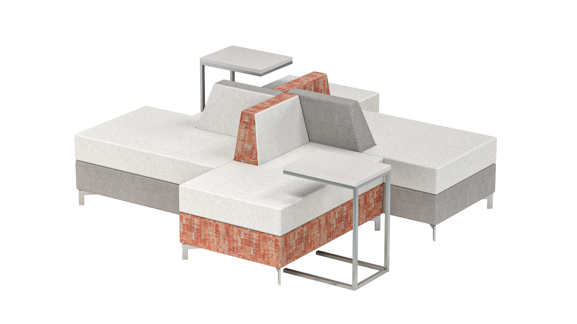 245 Chameleon Chaise Lounge Area Transparent