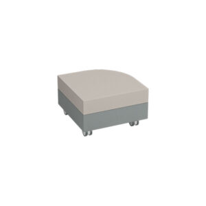 Chameleon Round Corner Pouf Fabric Top Casters-Caster_JPEG-(600x600) Chameleon Round Corner Pouf Fabric Top Casters