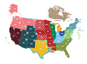 MiEN Sales Map