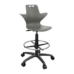 Tauri Charcoal Lab Stool Casters Tauri Charcoal Lab Stool Casters